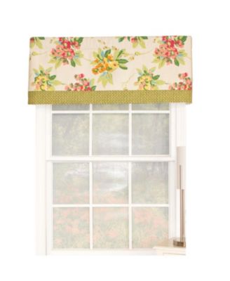 Selva Banded Sage Type All Season 3" Rod Pocket Valance 50" x 16" by RLF Home