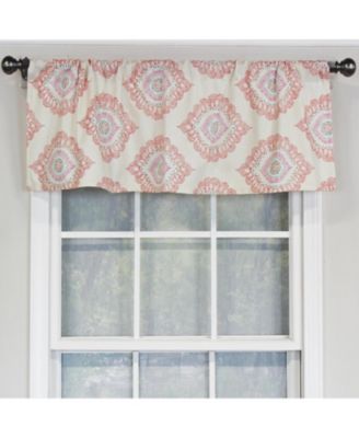 Exquisite Tailored 100% Cotton with Fully Lined 3" Rod Pocket Valnance for Windows 50" x 14" Scarlet