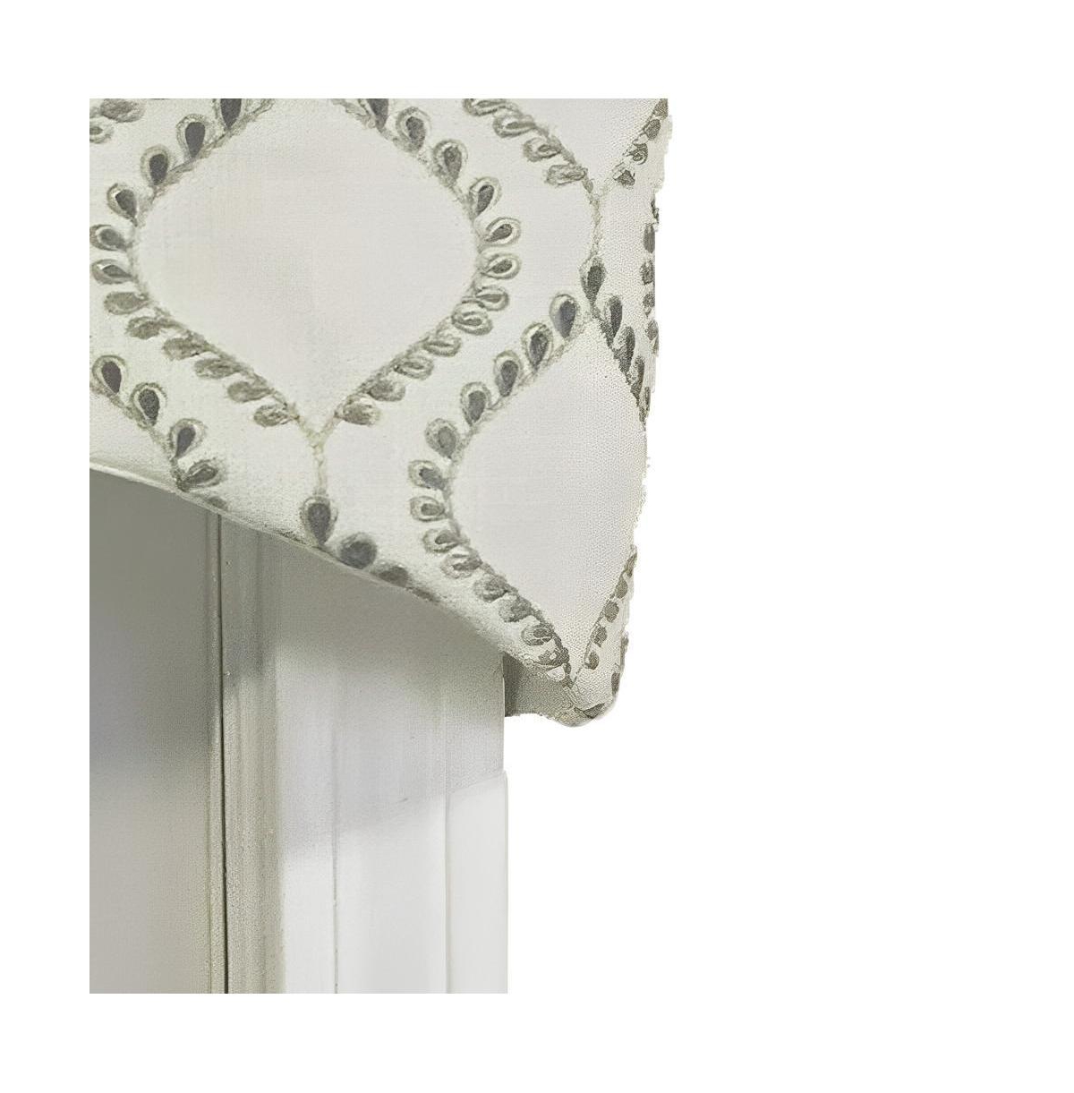 Go Getter Cornice 3" Rod Pocket Valance 50" x 17" Moonstone by Rlf Home