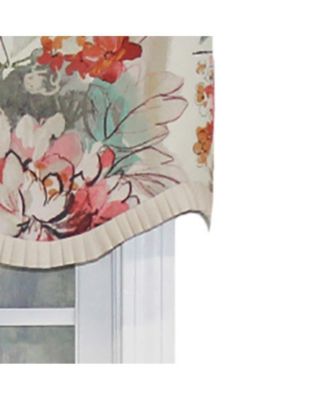 Kira Ruffle Provance 3" Rod Pocket Valance 50" x 16" Multicolor by RLF Home
