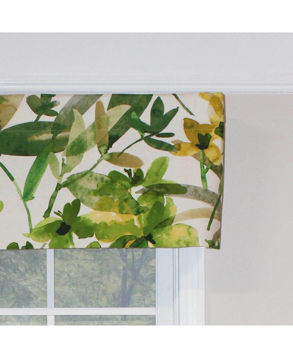 Rlf Home Autumn Tailored 100% Cotton with Fully Lined 3" Rod Pocket Valnance for Windows 50" x 14" Beige