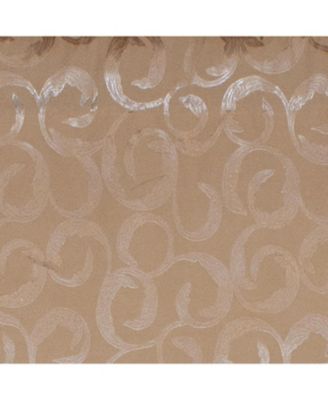 Terra Cornice 100% Cotton with Fully Lined 3" Rod Pocket Valnance for Windows 50" x 17" Saddle