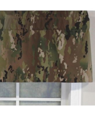 Cloak Tailored 100% Cotton with Fully Lined 3" Rod Pocket Valnance for Windows 50" x 14" Green