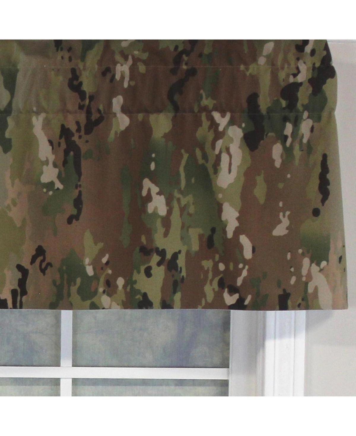 Rlf Home Cloak Tailored 100% Cotton with Fully Lined 3" Rod Pocket Valnance for Windows 50" x 14" Green