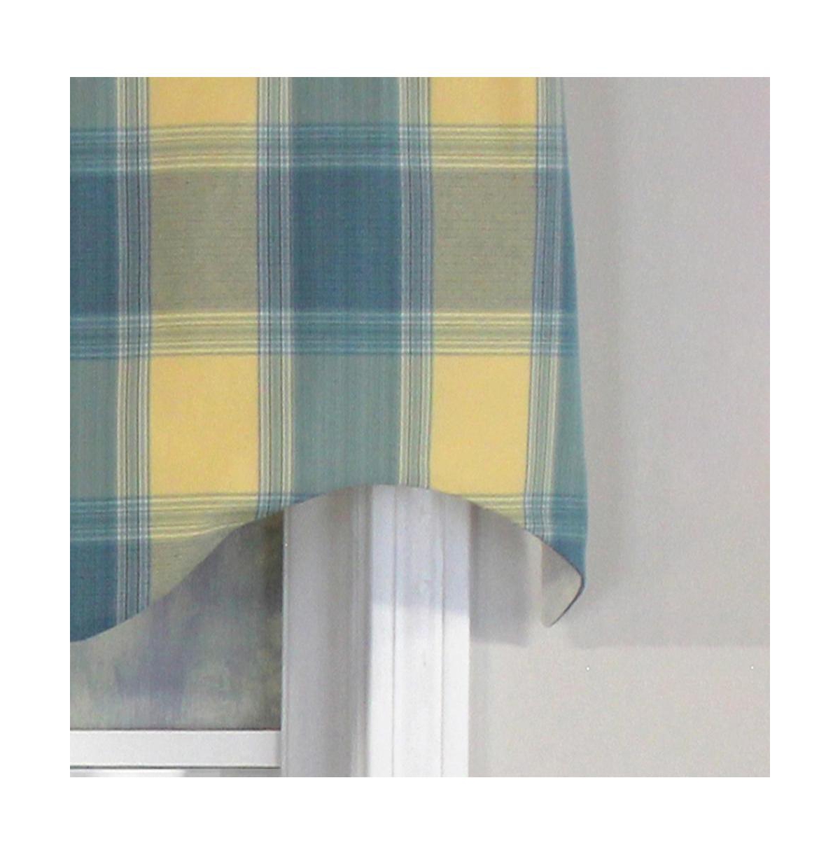 Syon Park Plaid Regal Style 3" Rod Pocket Valance 50" x 17" Multicolor by Rlf Home