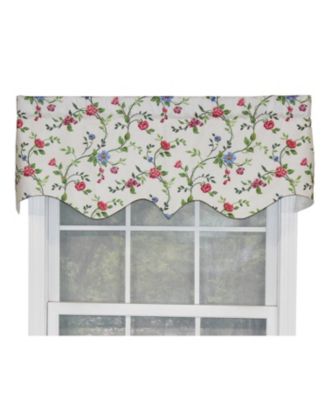 English Ivy Regal Style 3" Rod Pocket Valance 50" x 17" Spring by RLF Home