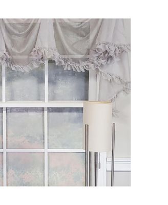 Luxurious Modern Design Classic Sheers Victory Swag 3-Scoop Window Valance 50" x 25"