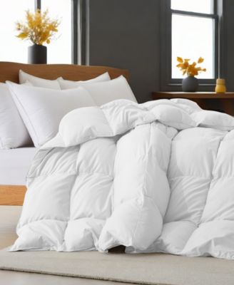 All Season Warmth Goose Feather Down Fiber Comforter, Full/Queen