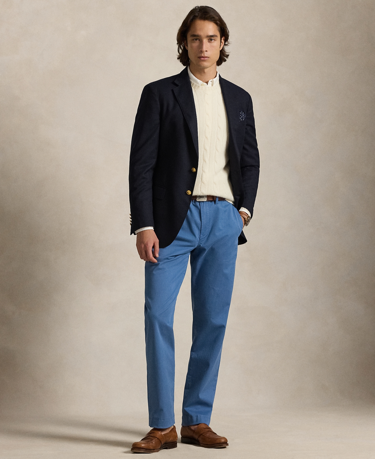 Polo Ralph Lauren Men's Straight-fit Stretch Chino Pants In Blue