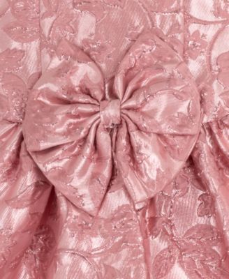 Girls' 2T-6X Sleeveless Metallic Brocade Dress