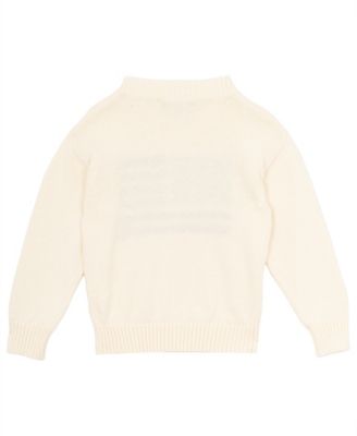 Girls' 4T-6X Ribbed Design Oversized Long-Sleeve Sweater
