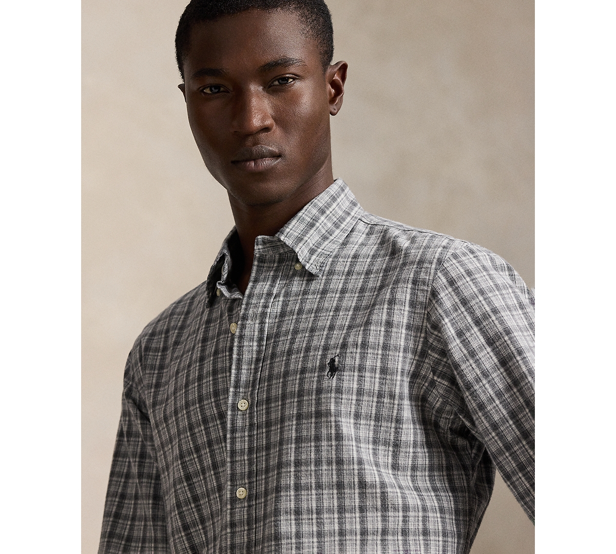 Polo Ralph Lauren Men's Classic Fit Long Sleeve Oxford Shirt In Gray