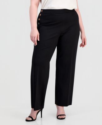 Plus Size Pull-On Sailor Pants