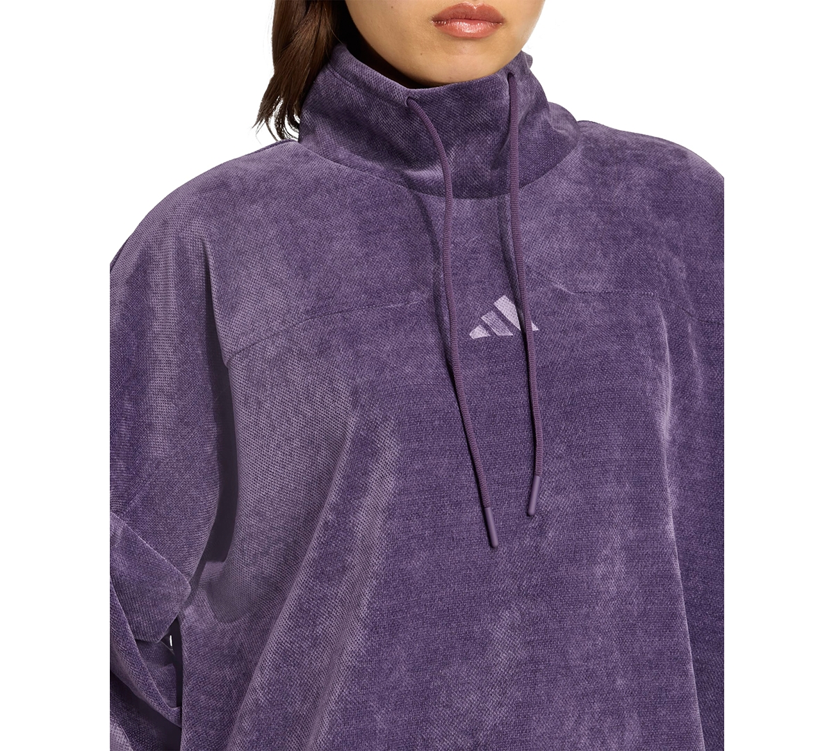 Adidas Originals Women's Tiro High Neck Sweatshirt In Purple