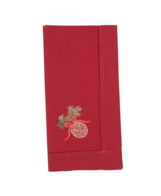 Embr'D Ornament Hemstitch Napkin, Set of 6