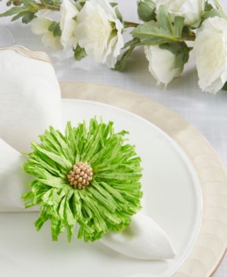 Raffia Charm Napkin Ring, Set of 4