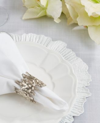 Jagged Edge Napkin Ring, Set of 4