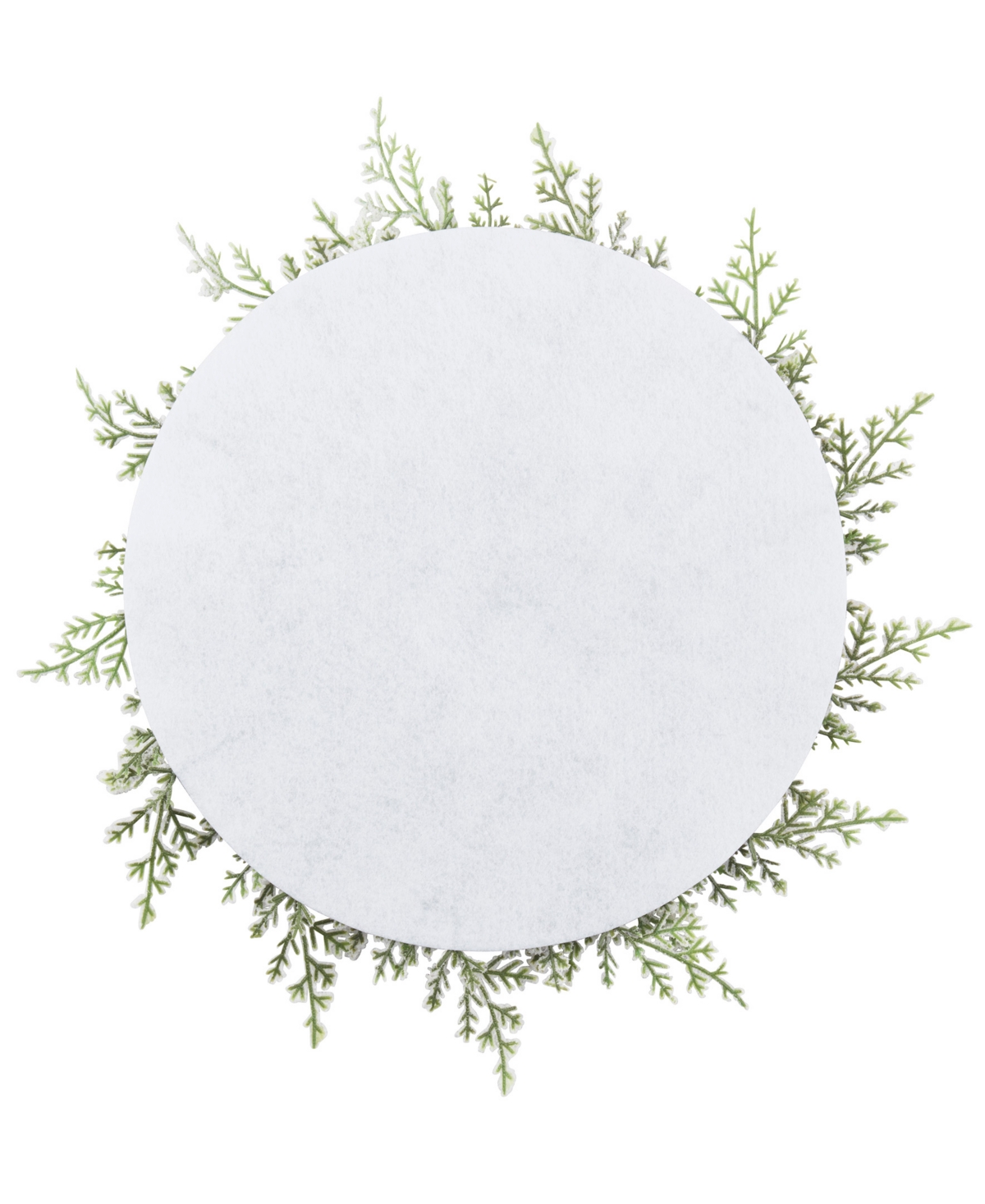 Saro Lifestyle Frosted Pine Placemat, Set Of 4 In White
