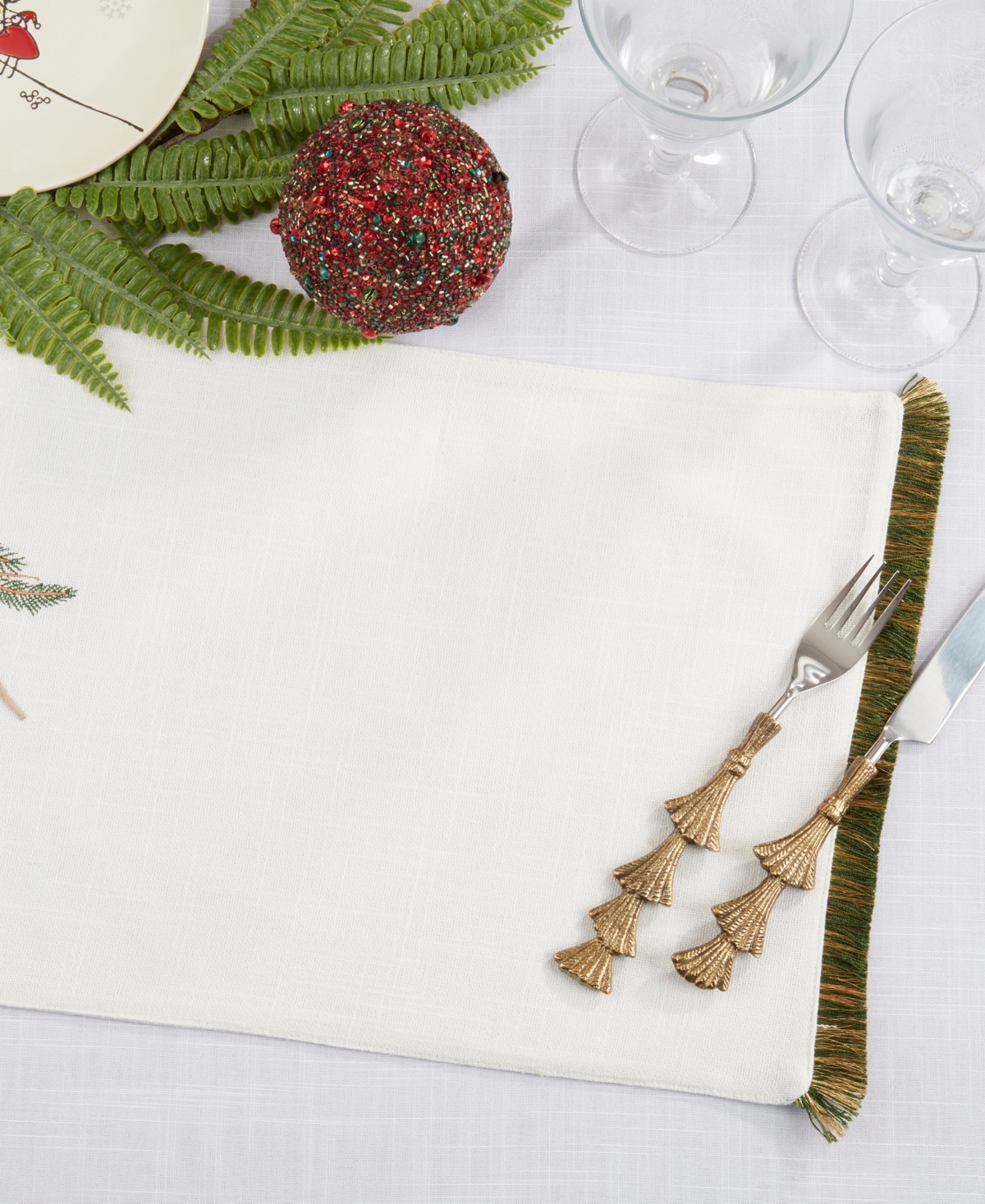 Saro Lifestyle Ornament Placemat, Set of 4