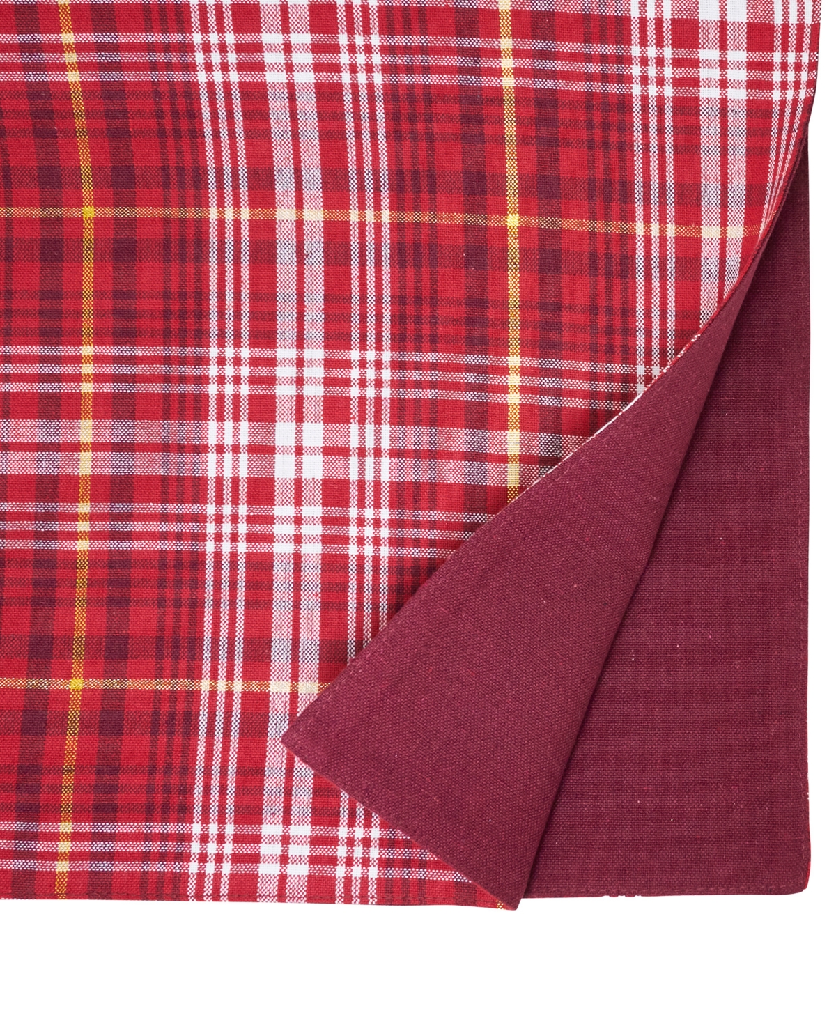 Saro Lifestyle Plaid Table Runner, 13" x 72"