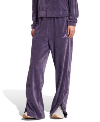 Women's House Of Tiro Velour Open Hem Pants