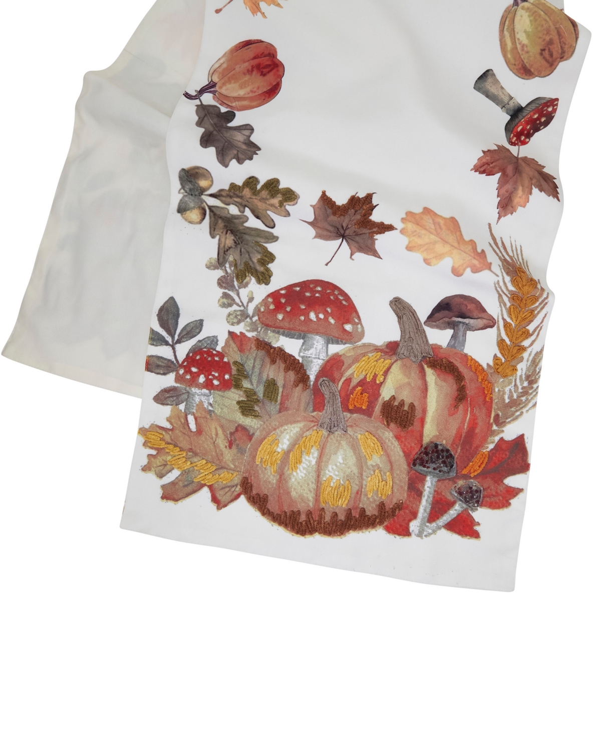 Saro Lifestyle Fall Pumpkins Table Runner