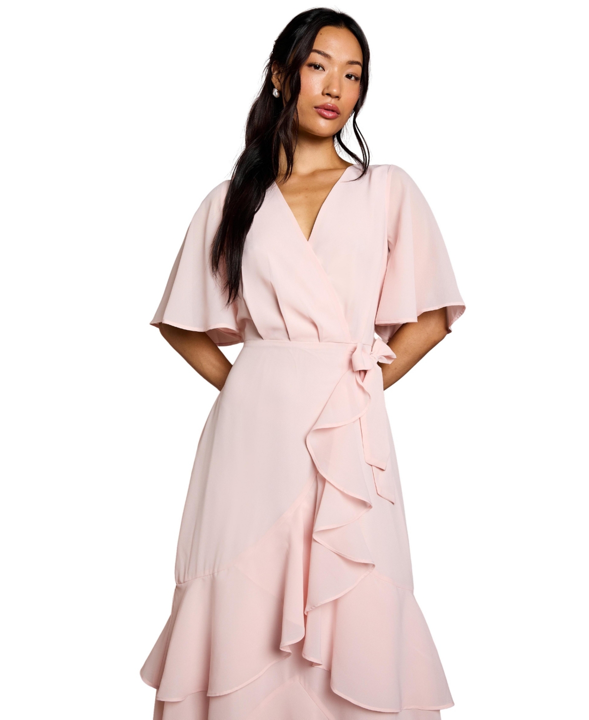 Coast Women's Angel Sleeve Bridesmaid Maxi Dress