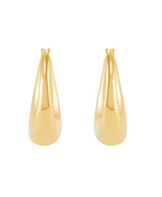 Electroform Hoop Earrings in 18k Yellow Gold