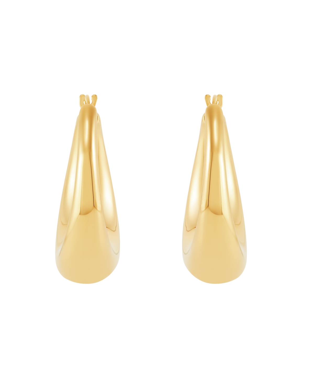 Macy's Electroform Hoop Earrings In 18k Yellow Gold In Gold