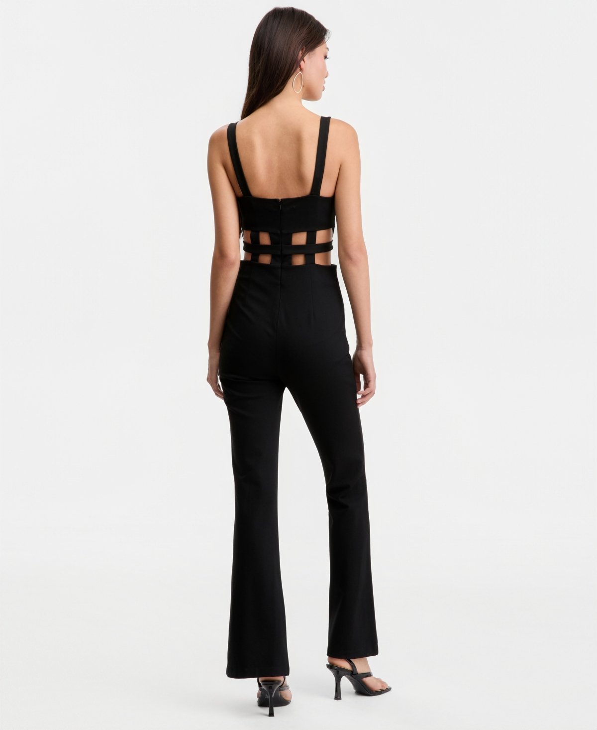 Guess Women's Noel Ponte Waist-Cutout Jumpsuit