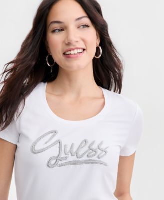 Women's Short-Sleeve Script-Logo T-Shirt