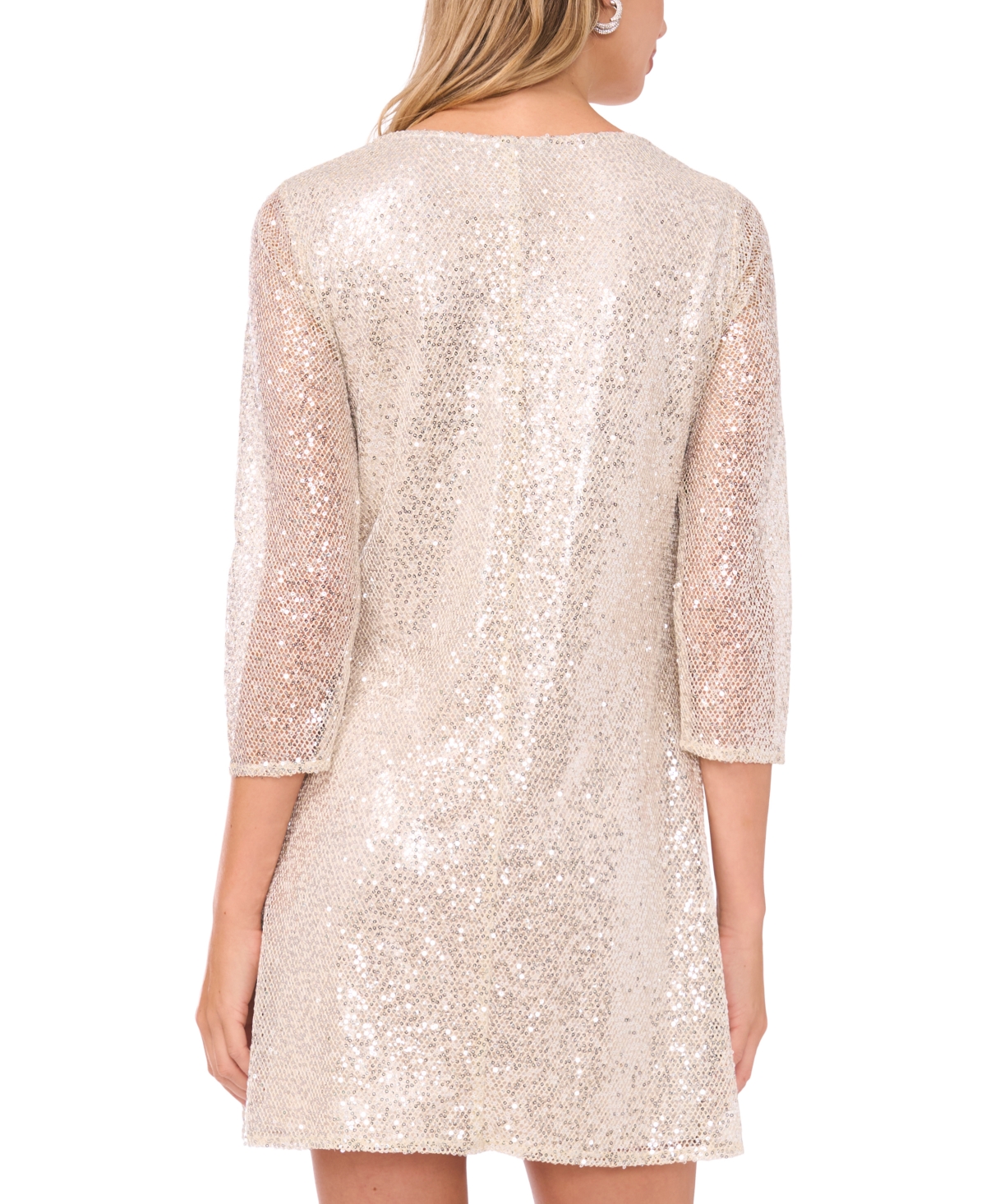 Msk Women's Cowl Neck Mini Dress