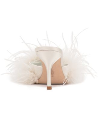 Women's Paelly High-Heel Feathered Dress Sandals