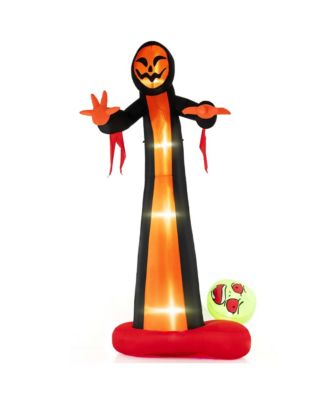 Costway 12 FT Inflatable Grim Reaper Ghost Large Halloween Inflatables ...