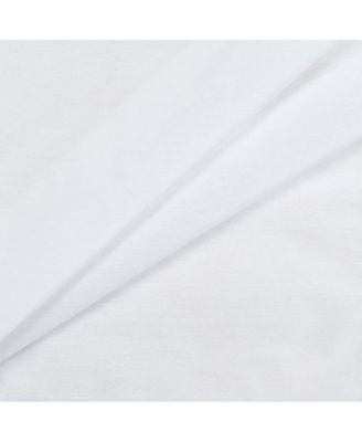 Ellis Stacey 1.5" Rod Pocket High Quality Fabric Solid Color Window Balloon Valance 60"x15" White