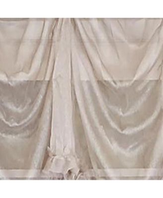 Luxurious Modern Design Classic Sheers Victory Swag 3-Scoop Window Valance 50" x 25"