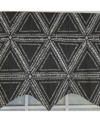 100% Cotton Zircon Regal With Poly/Cotton Ivory lining Rod Pocket Valance 50" x 16" Silver