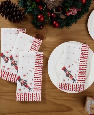 Avanti Nutcracker Candy Table Linen Collection In Multi