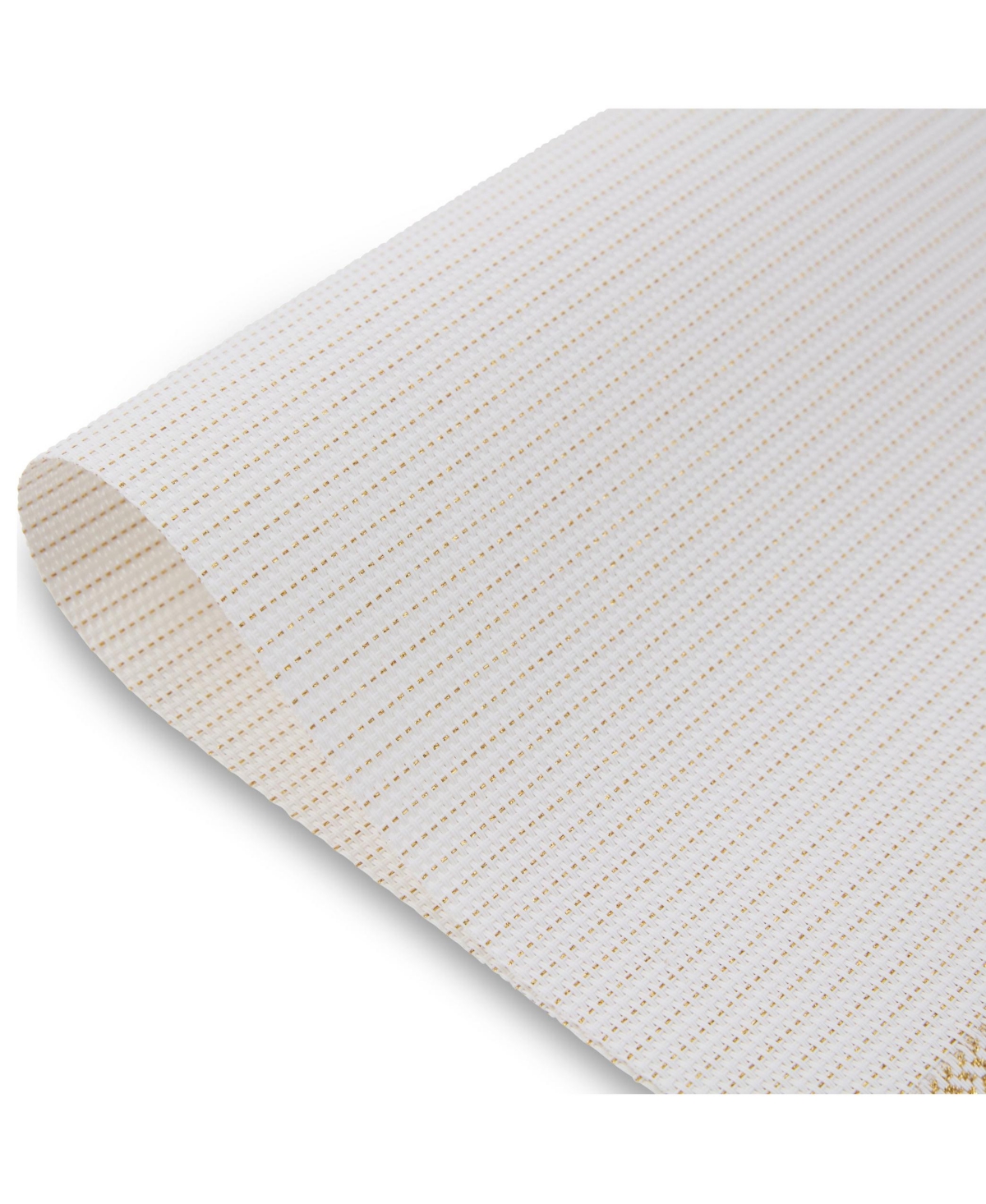 Dainty Home Rodeo Texteline Outdoor Dining Set Textured Design Reversible 12" x 18" Rectangular Placemats of 6 With Metallic Thread