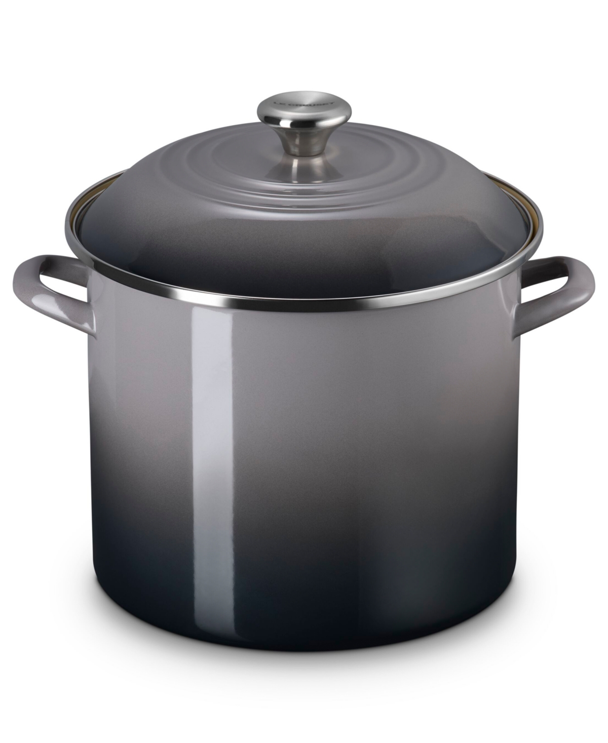 Le Creuset Enamel On Steel 12-quart Classic Round Stockpot In Gray