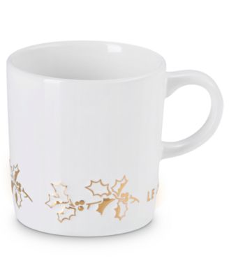 Le Creuset - Stoneware Holly Collection Gold Applique London Mug