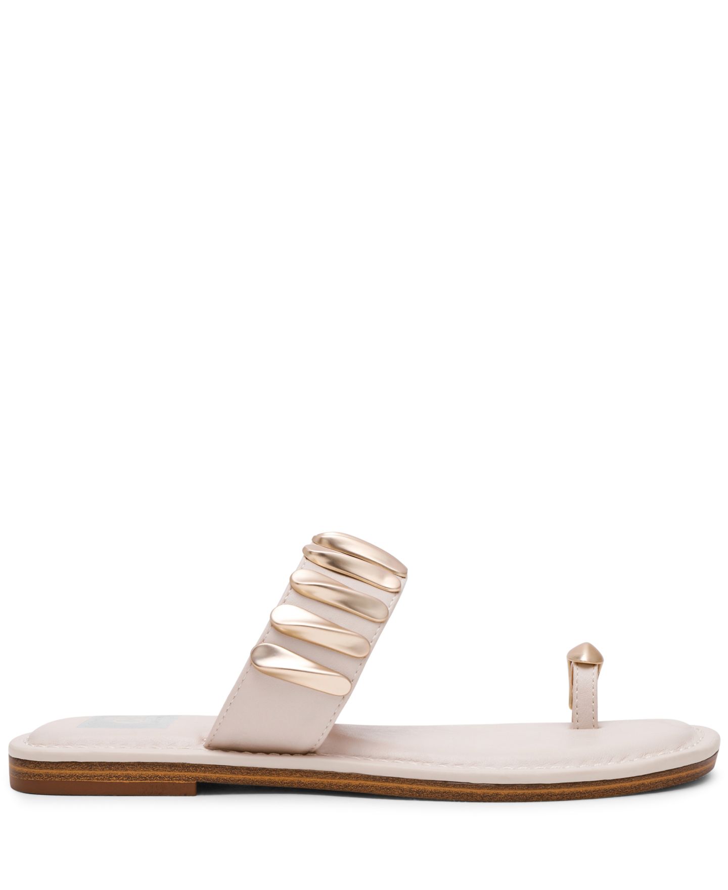 Женские сандалии DV Dolce Vita Jayson Jewelry Embellished Thong Toe Ring Flat, цвет: Слоновая кость — фото 2