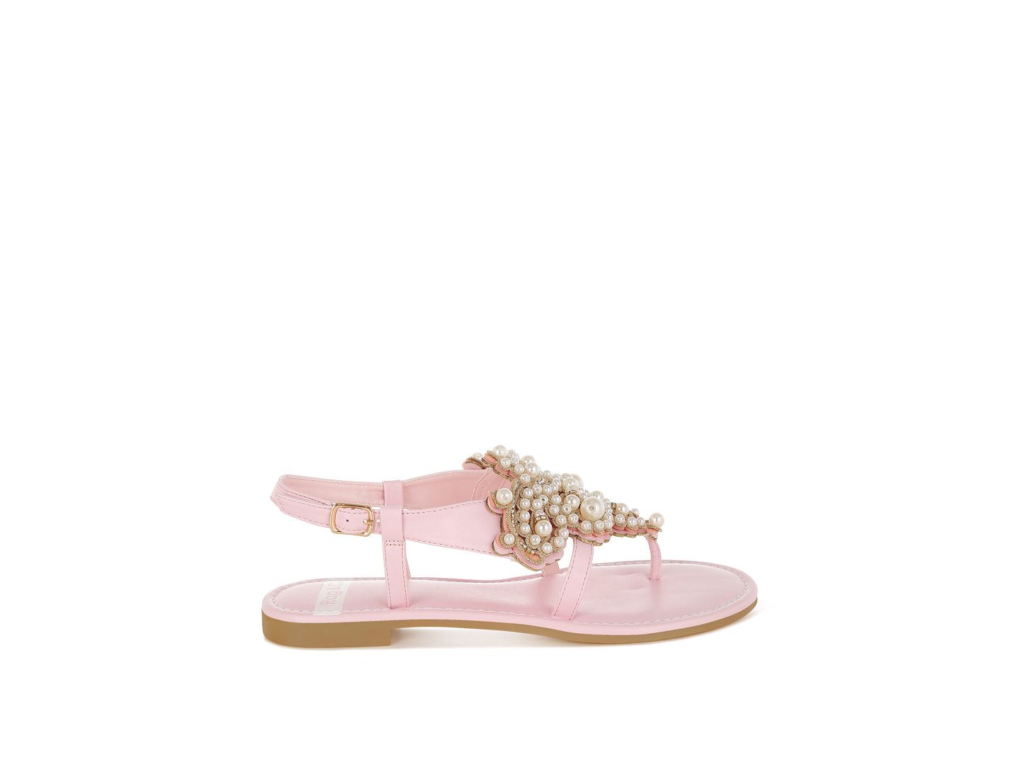Женские балетки Rag & Co Nayasa Pn Buckle Pearls Flats, цвет: Розовый — фото 5