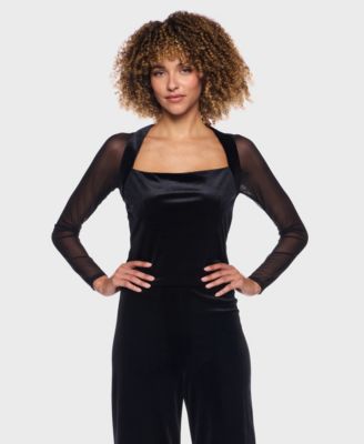 Junior's Square Halter Neck Top