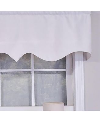 Luxurious Modern Design Classic Soft Rayon Regal Style Window Valance 50" x 17" Off White