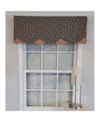 3" Rod Pocket High Quality Fabric Andover Petticoat Valance for Windows 50" x 15" Navy