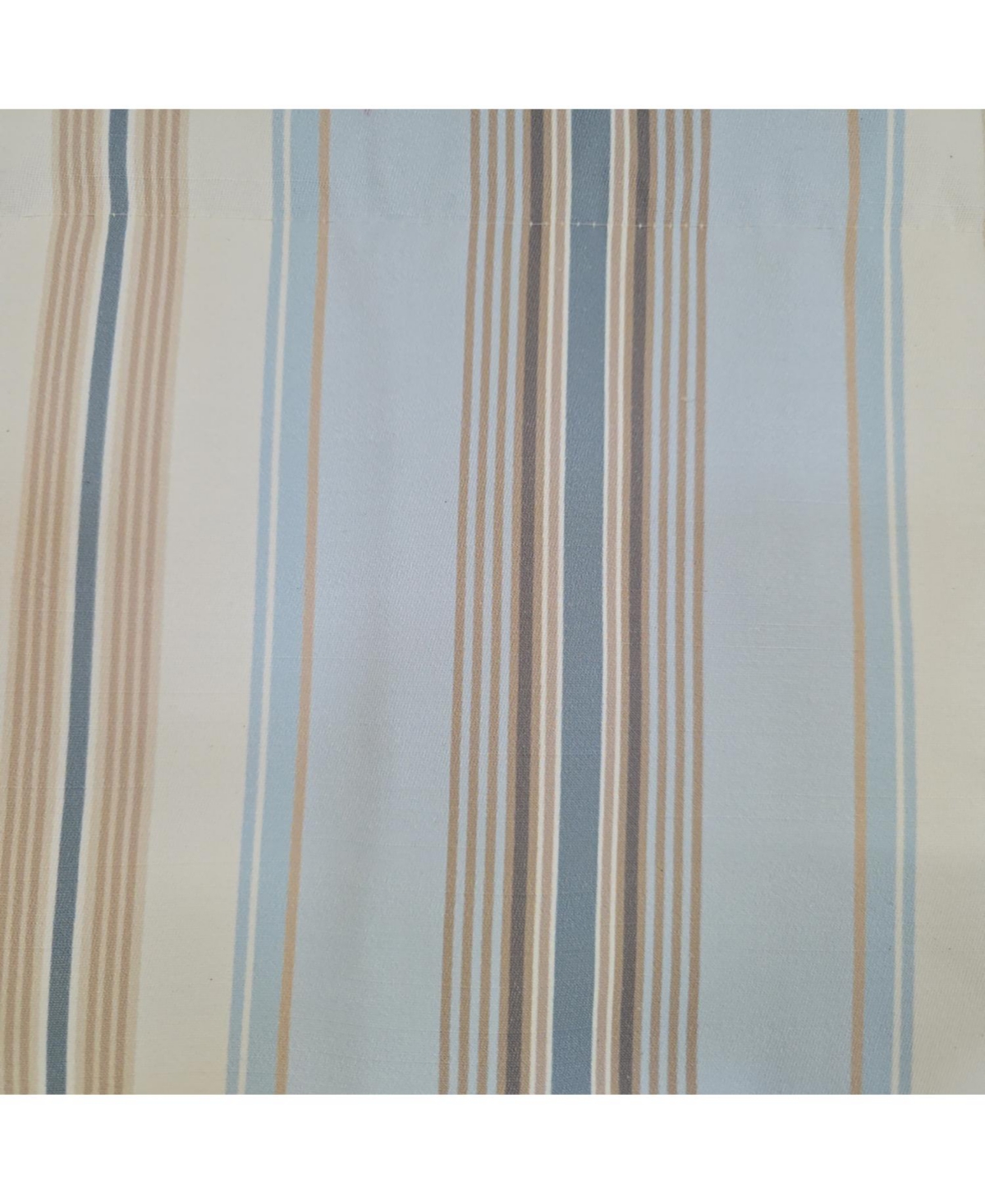Rlf Home 100% Cotton Paris Stripe Regal Fully lined Windows Rod Pocket Valance 50" x 17" Blue