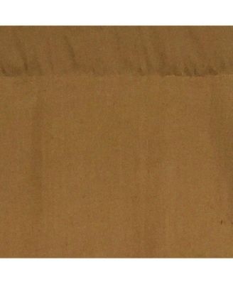 Linen Slub Regal 3" Rod Pocket Lining Luxurious and Elegant Window Treatment Valance 50" x 17" Coffee