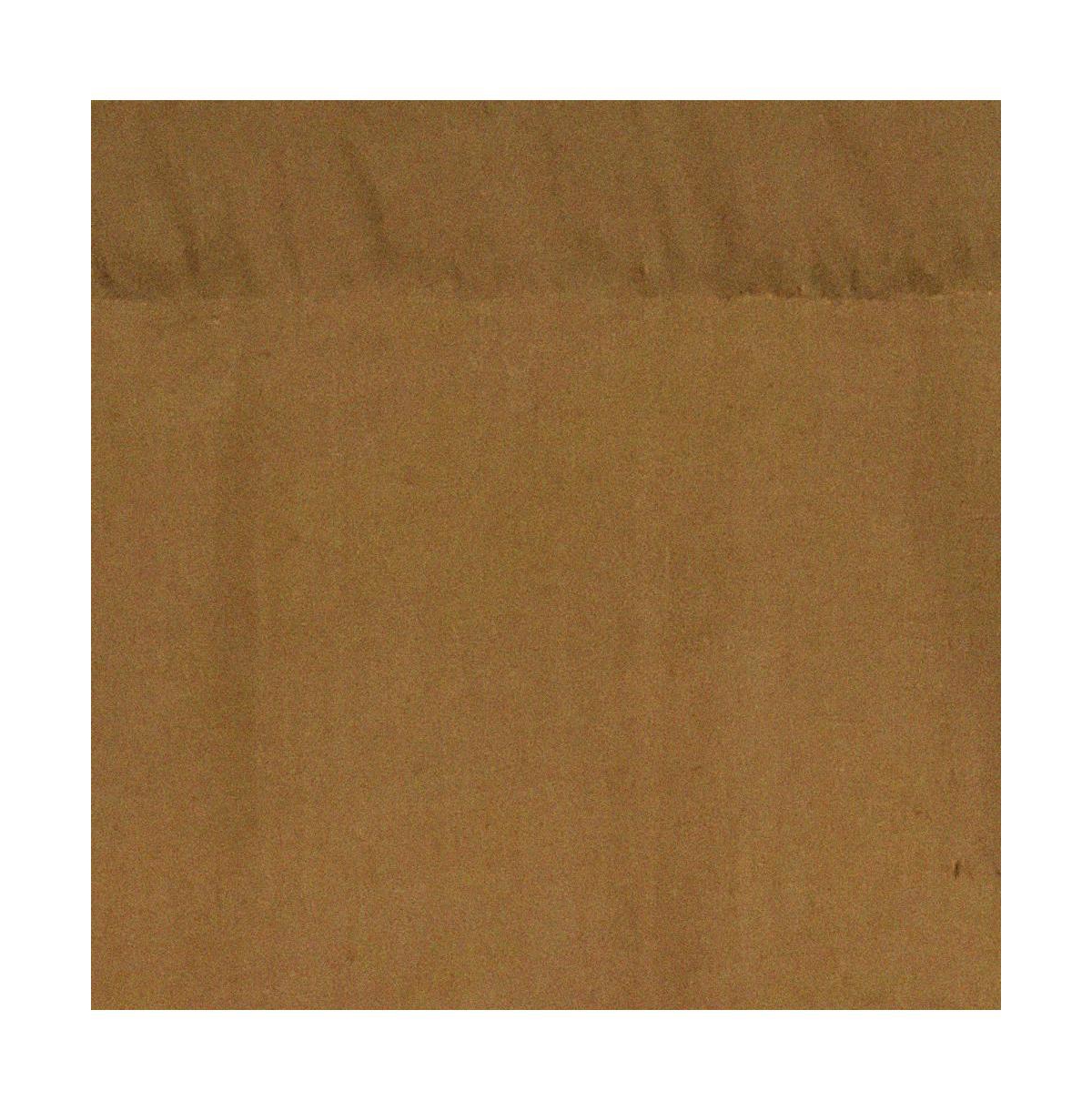Rlf Home Linen Slub Regal 3" Rod Pocket Lining Luxurious and Elegant Window Treatment Valance 50" x 17" Coffee