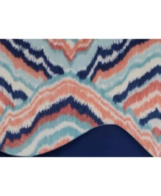 3" Rod Pocket High Quality Fabric Frequency D-Regal Valance for Windows 50" x 17" Navy